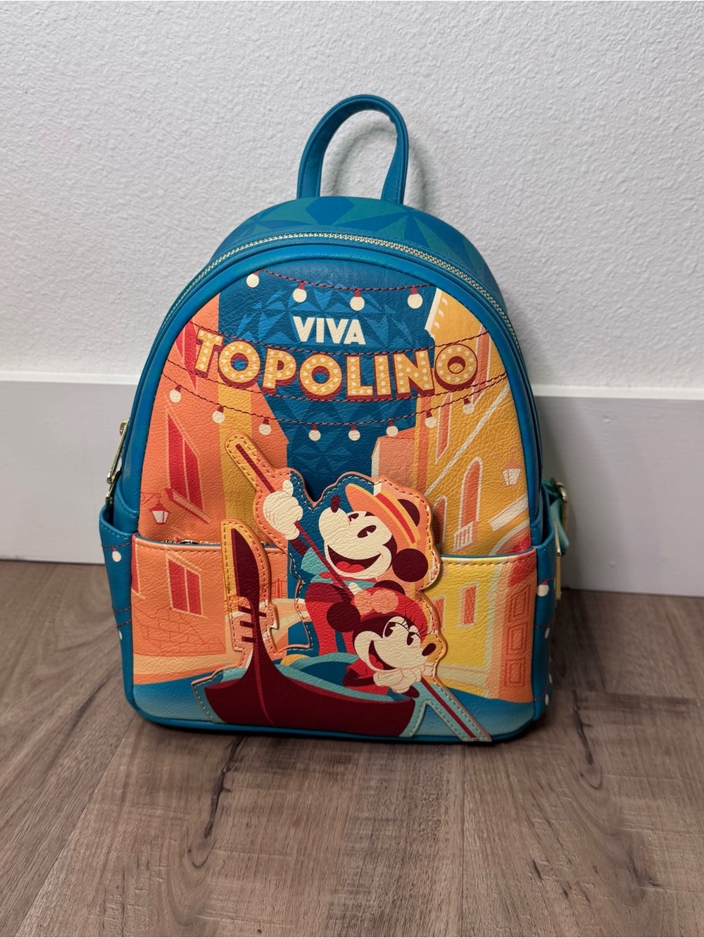 NWT Disney Parks Loungefly EPCOT Viva Topolino Mickey Minnie Backpack